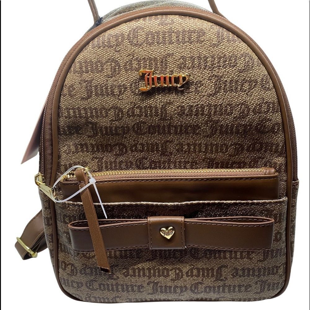 Juicy Couture monogram allover Logo mini backpack